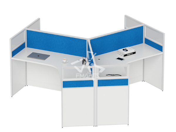 職員辦公位P60C款   屏風(fēng)三人位、六人位